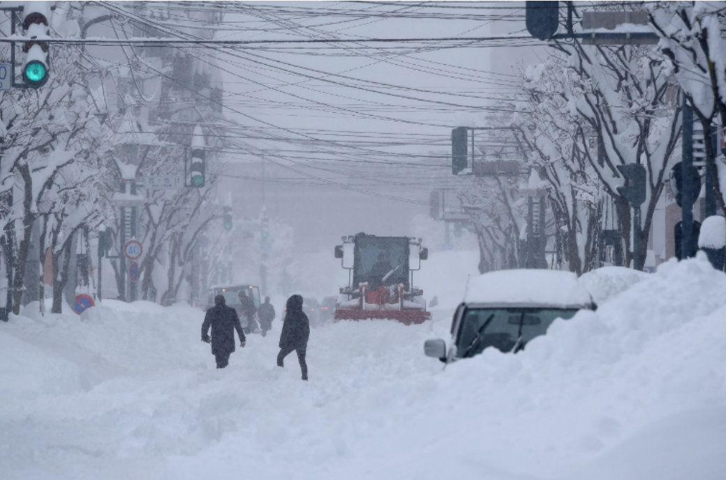 日本大雪已致1死4伤